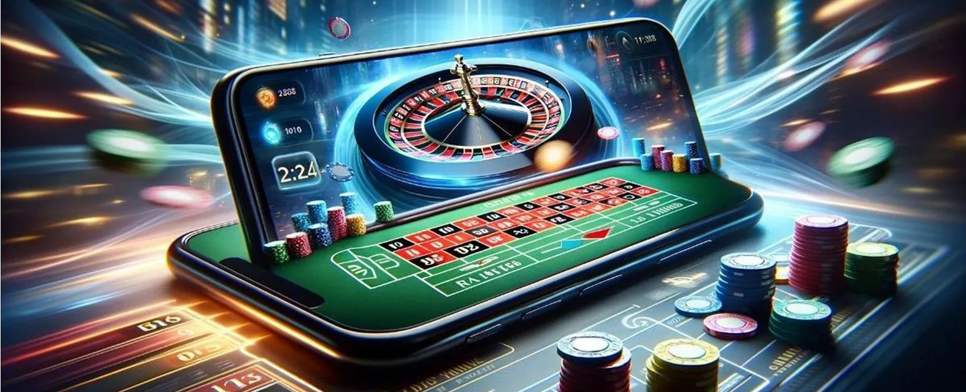 Scenic Wasaga Beach sunset with online casino elements